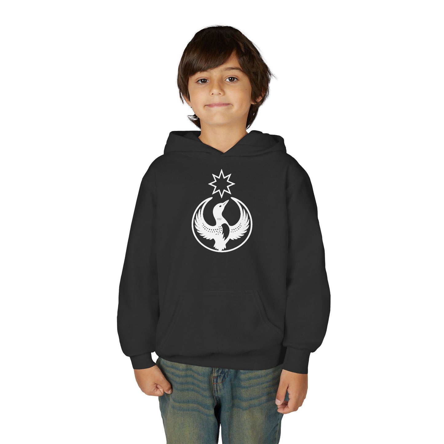 Minnesota Rebel Alliance Youth Hoodie | Winter Monochrome Edition
