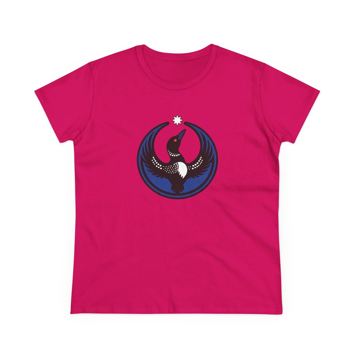 Minnesota Rebel Loon Illustration Tee | Women's Midweight 100% Cotton