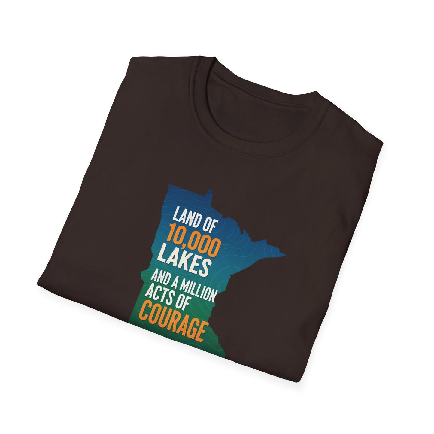 Land of 10,000 Lakes Minnesota Map T-Shirt | State Pride