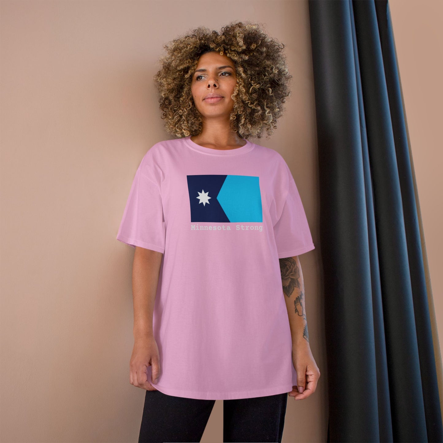Minnesota Strong Flag T-Shirt — Champion brand Tee
