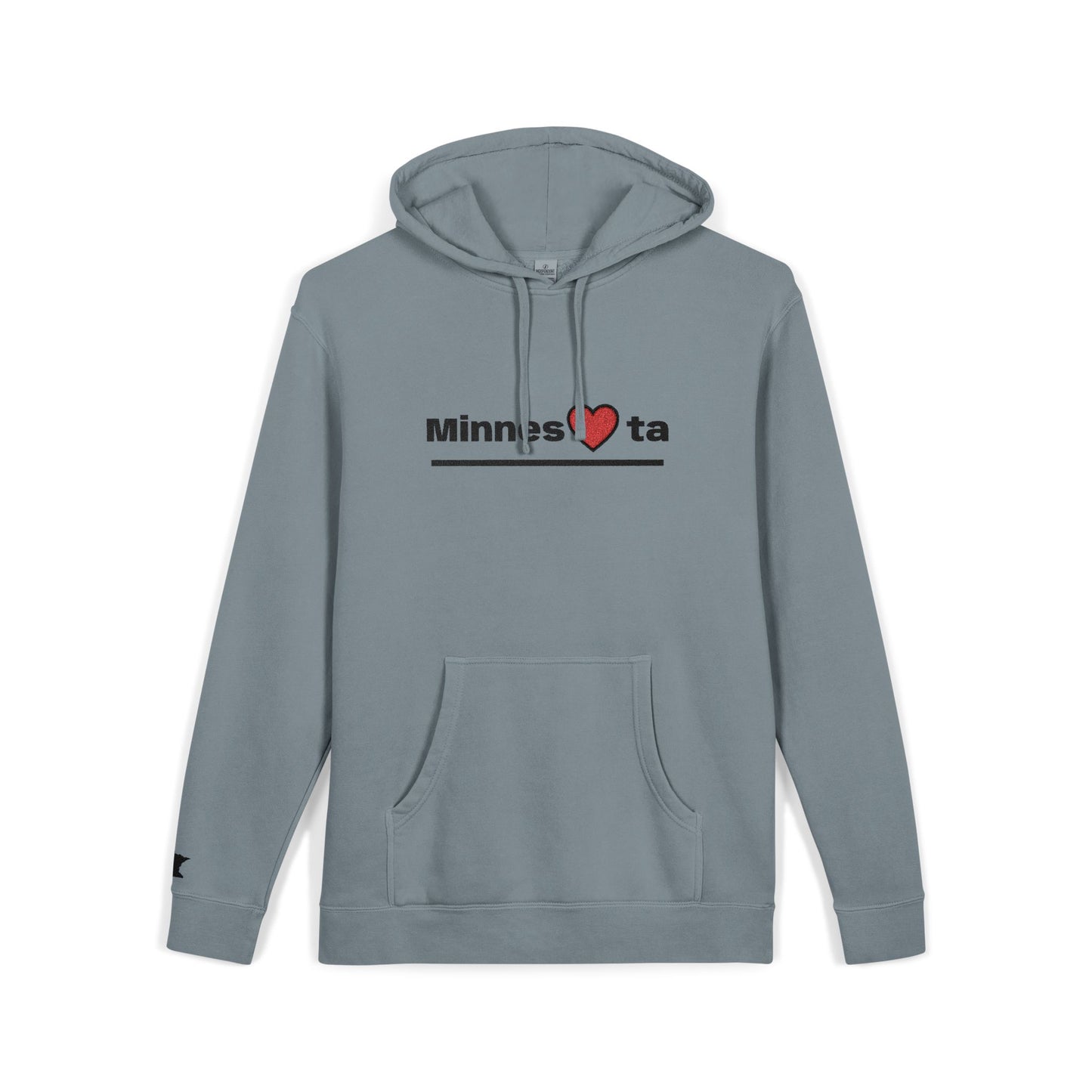 Minnesota Heart Hoodie | State Pride Hoodie, Minimal Design