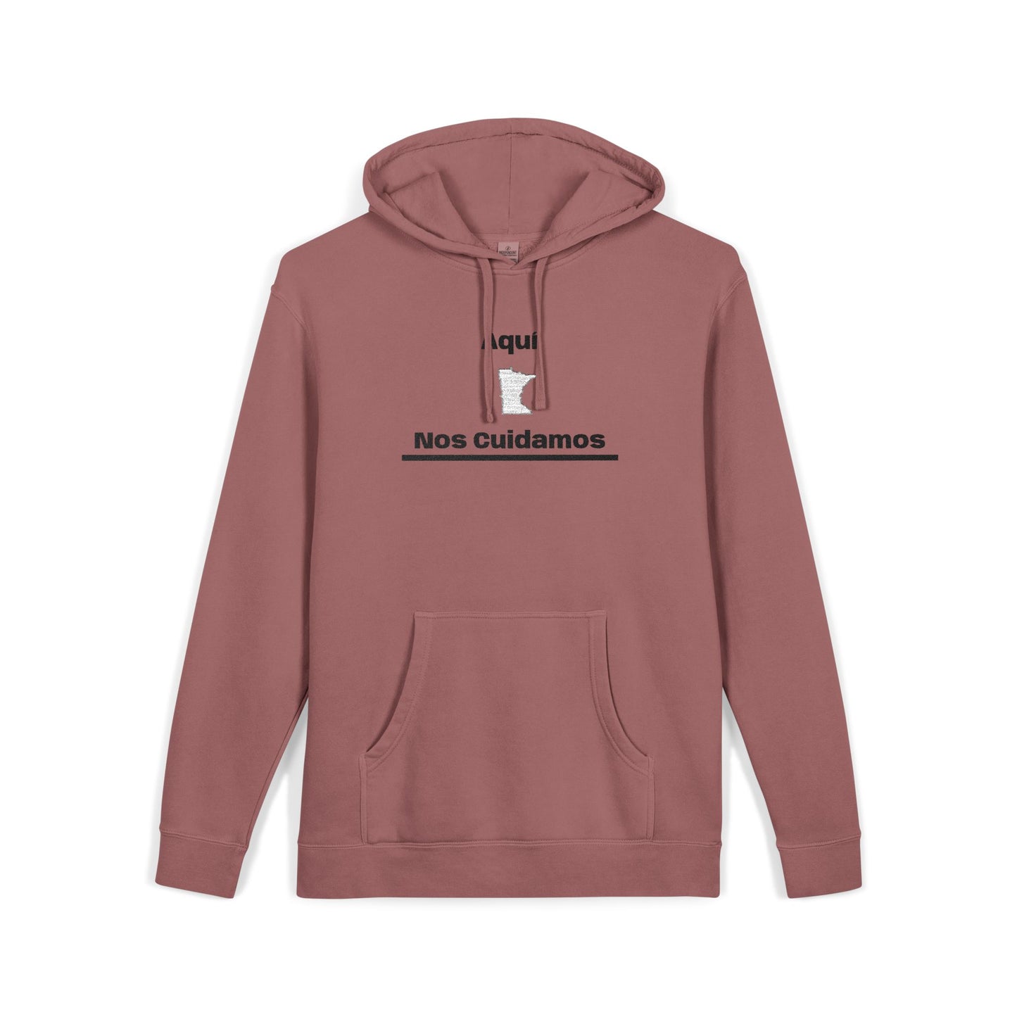 Minnesota "Aquí Nos Cuidamos" | State Hoodie, Minimal Design