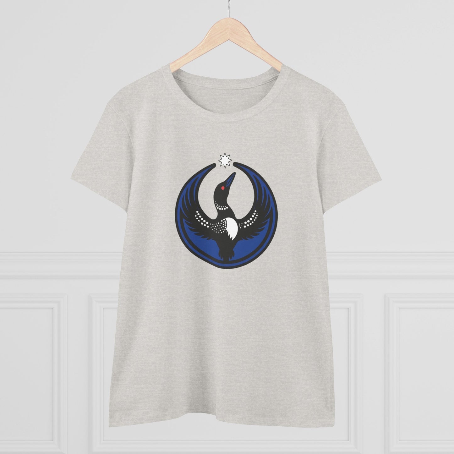 Minnesota Rebel Loon Illustration Tee | Women's Midweight 100% Cotton
