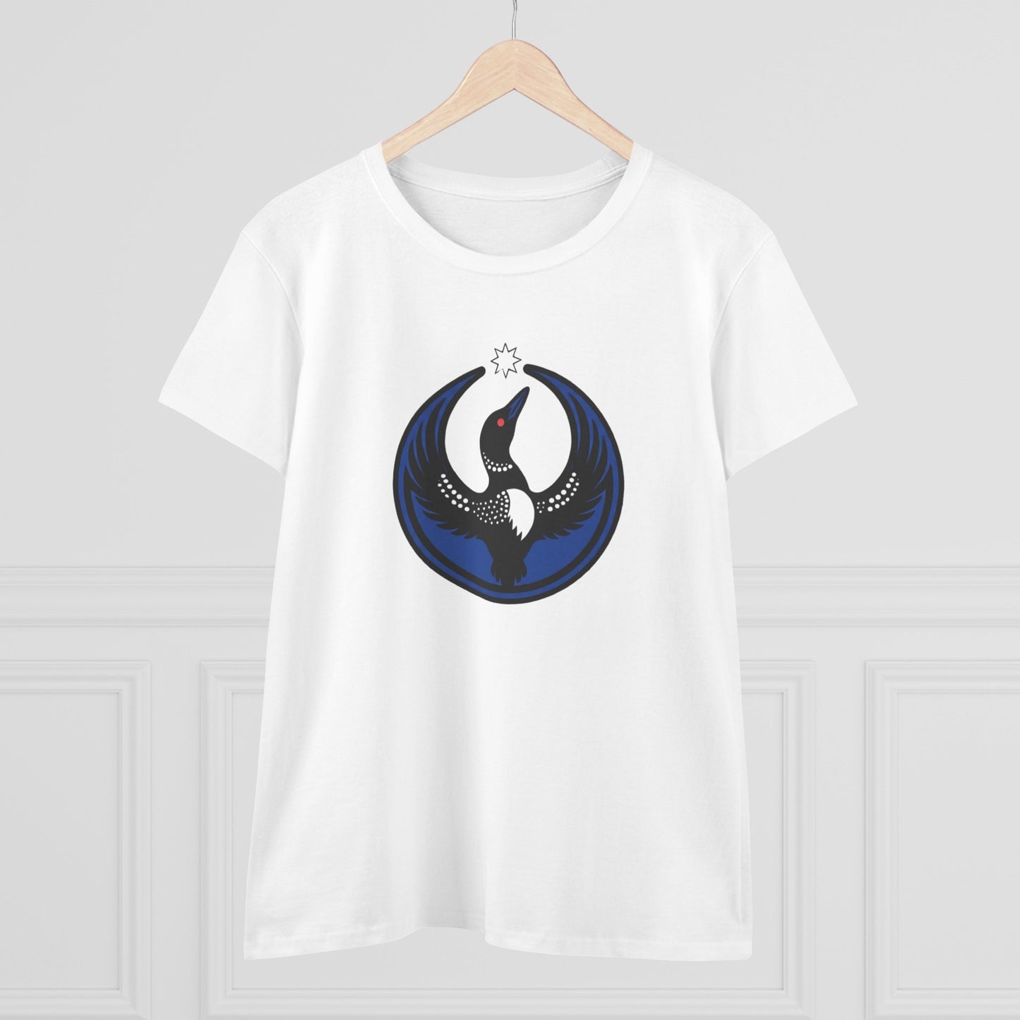 Minnesota Rebel Loon Illustration Tee | Women's Midweight 100% Cotton
