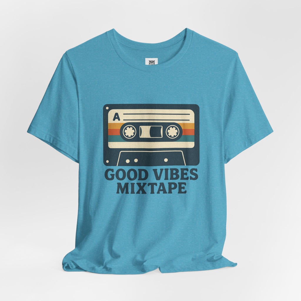 Good Vibes Mixtape Retro Cassette T-Shirt