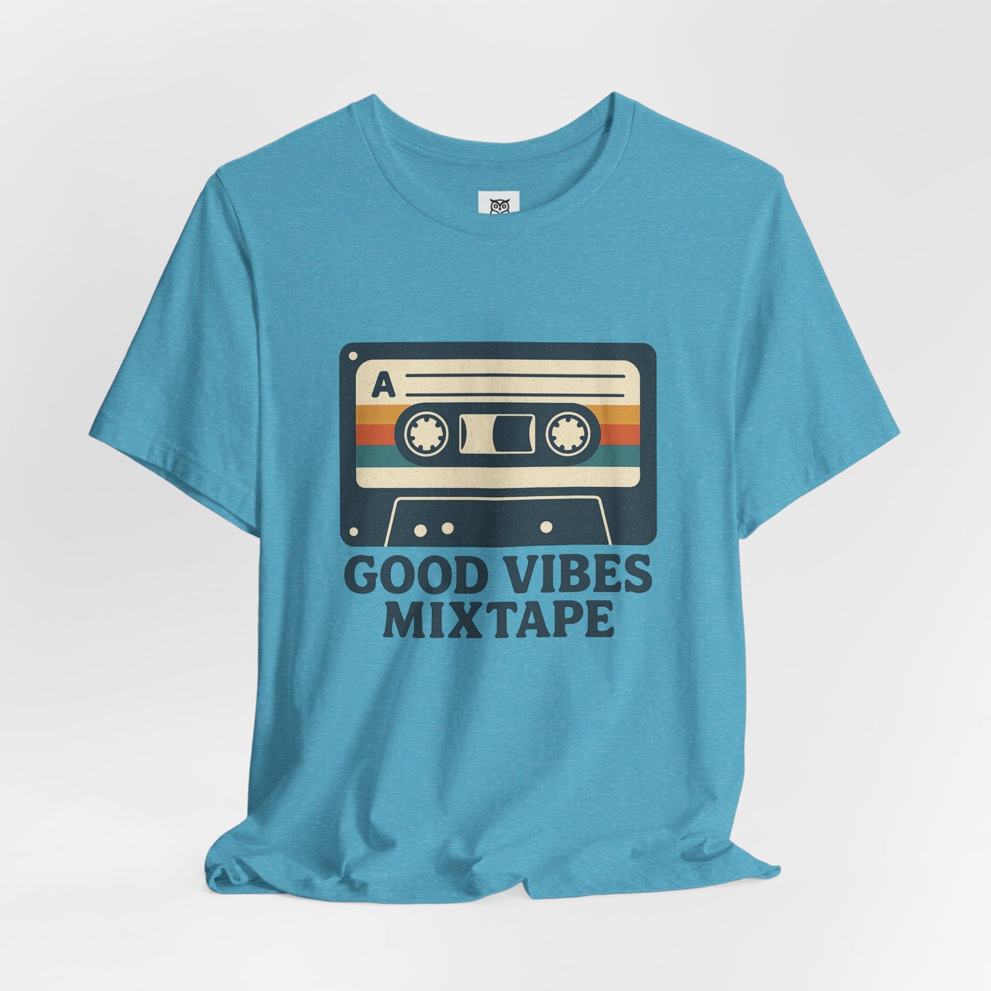 Good Vibes Mixtape Retro Cassette T-Shirt