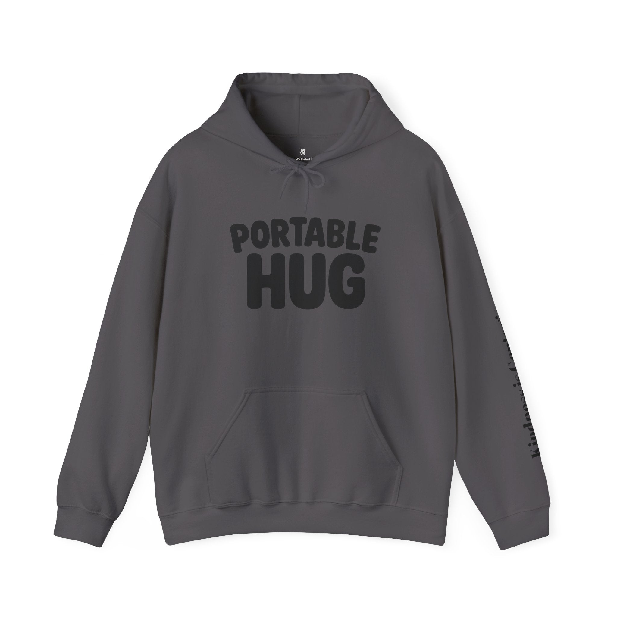 Portable Hug Hoodie — Cozy Graphic Sweatshirt
