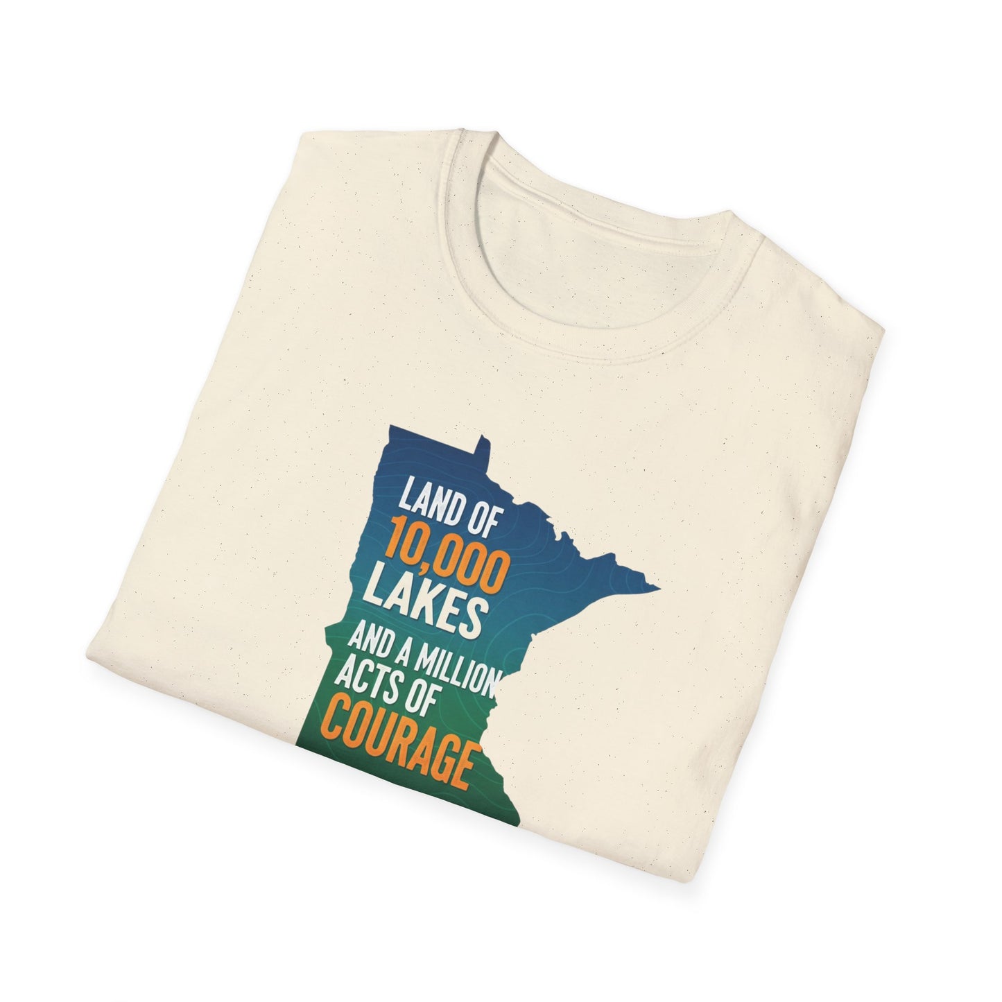 Land of 10,000 Lakes Minnesota Map T-Shirt | State Pride