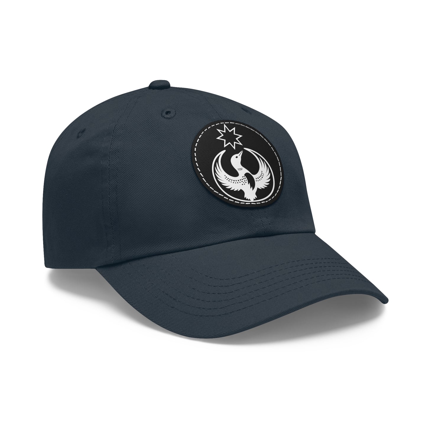 Minnesota Rebel Alliance Loon Vegan Leather Patch | Monochrome Dad Hat