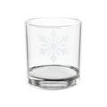 Engraved Snowflake Whiskey Glass — 10.5 oz Crystal Rocks Glass (Personalized Holiday Gift)