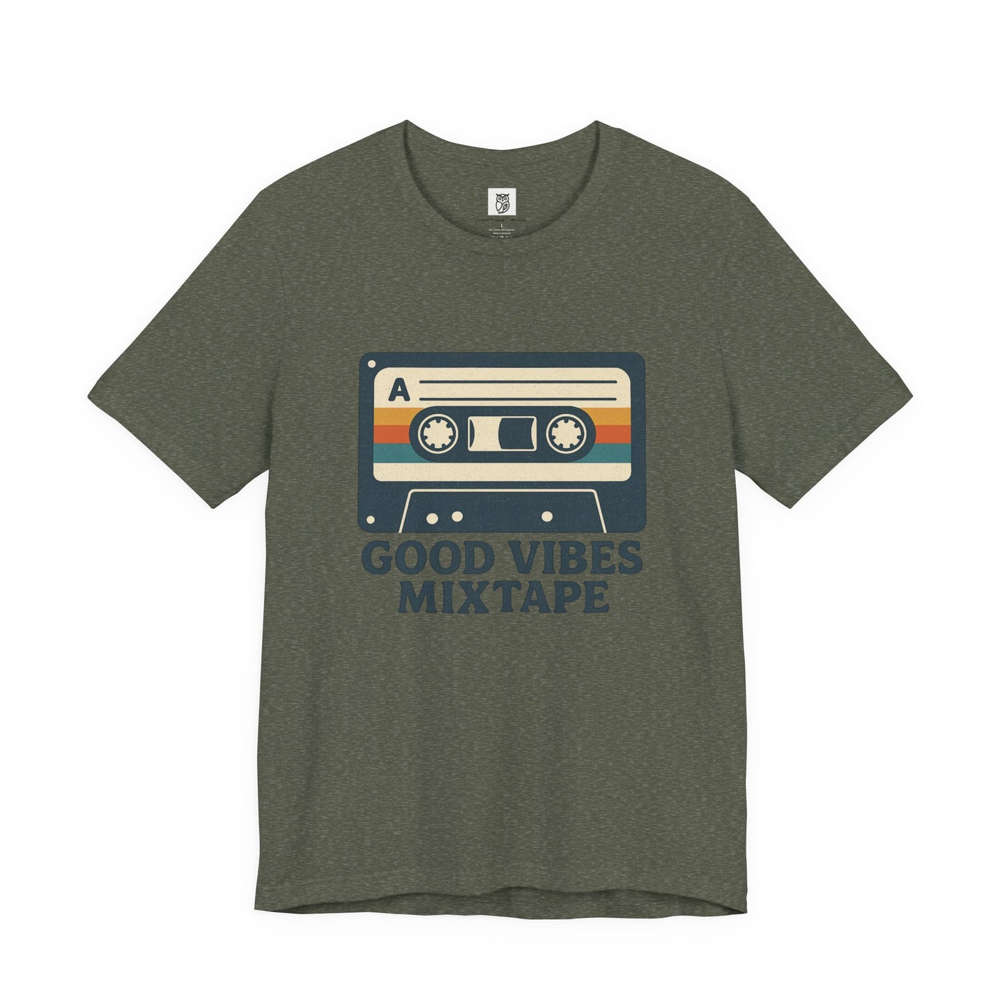 Good Vibes Mixtape Retro Cassette T-Shirt