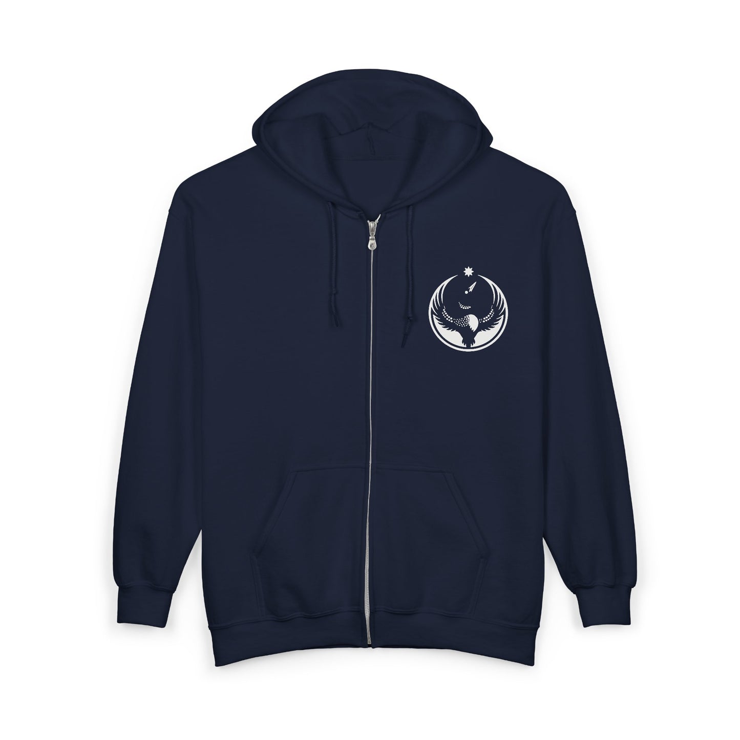 Minnesota Rebel Alliance Loon Embroidered Zip Hoodie | Winter Edition | Graphic Zip-up
