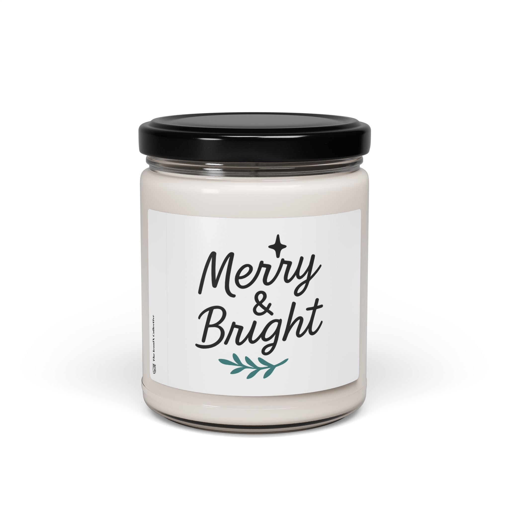 Merry & Bright Soy Candle – 9oz Holiday Scented Jar