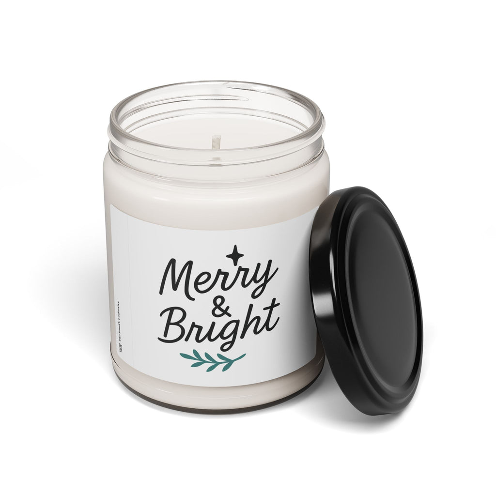 Merry & Bright Soy Candle – 9oz Holiday Scented Jar