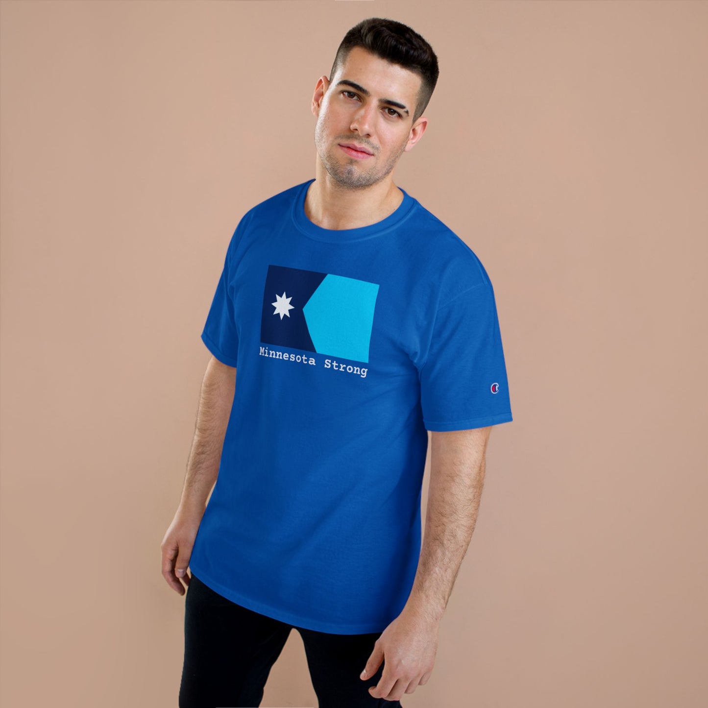 Minnesota Strong Flag T-Shirt — Champion brand Tee