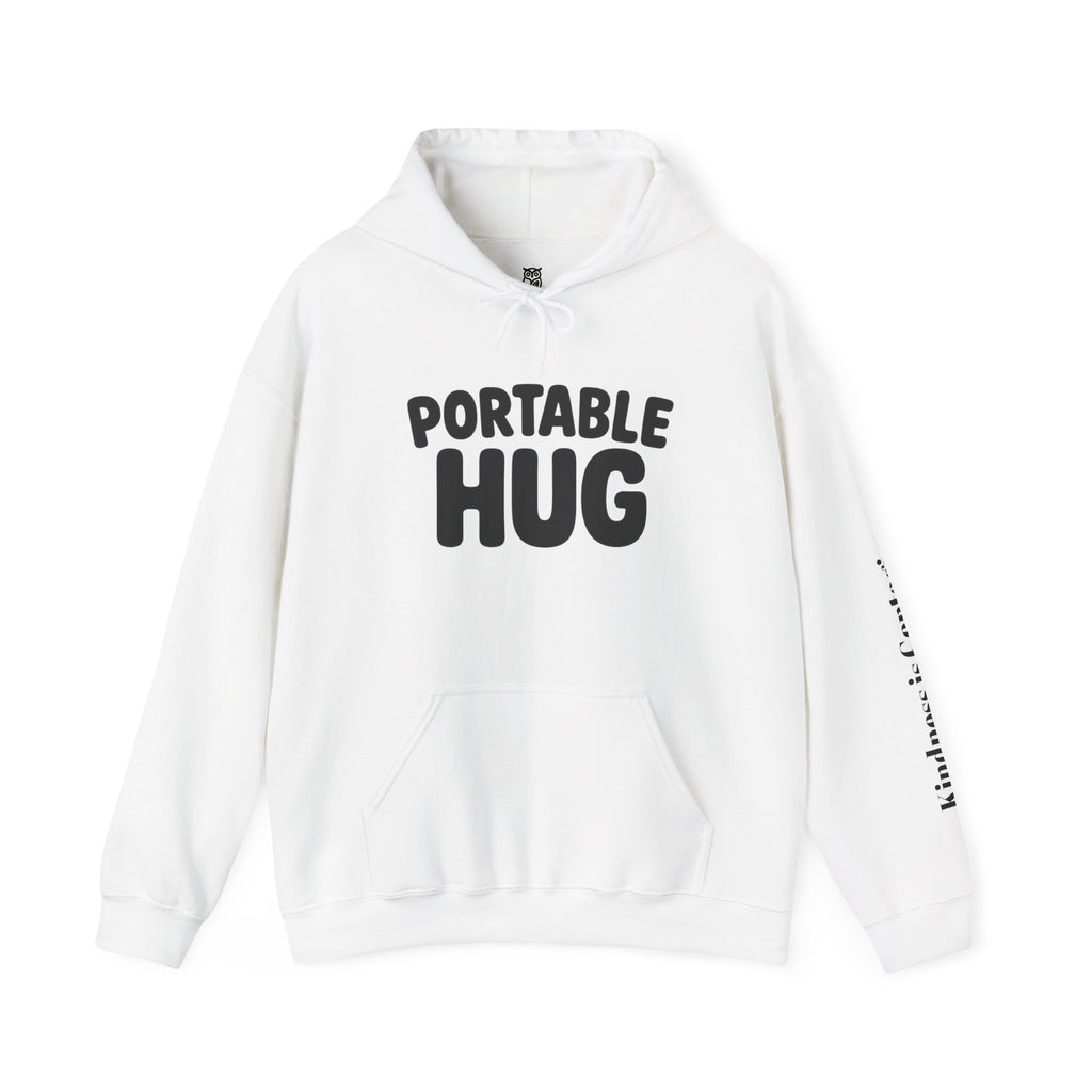 Portable Hug Hoodie — Cozy Graphic Sweatshirt