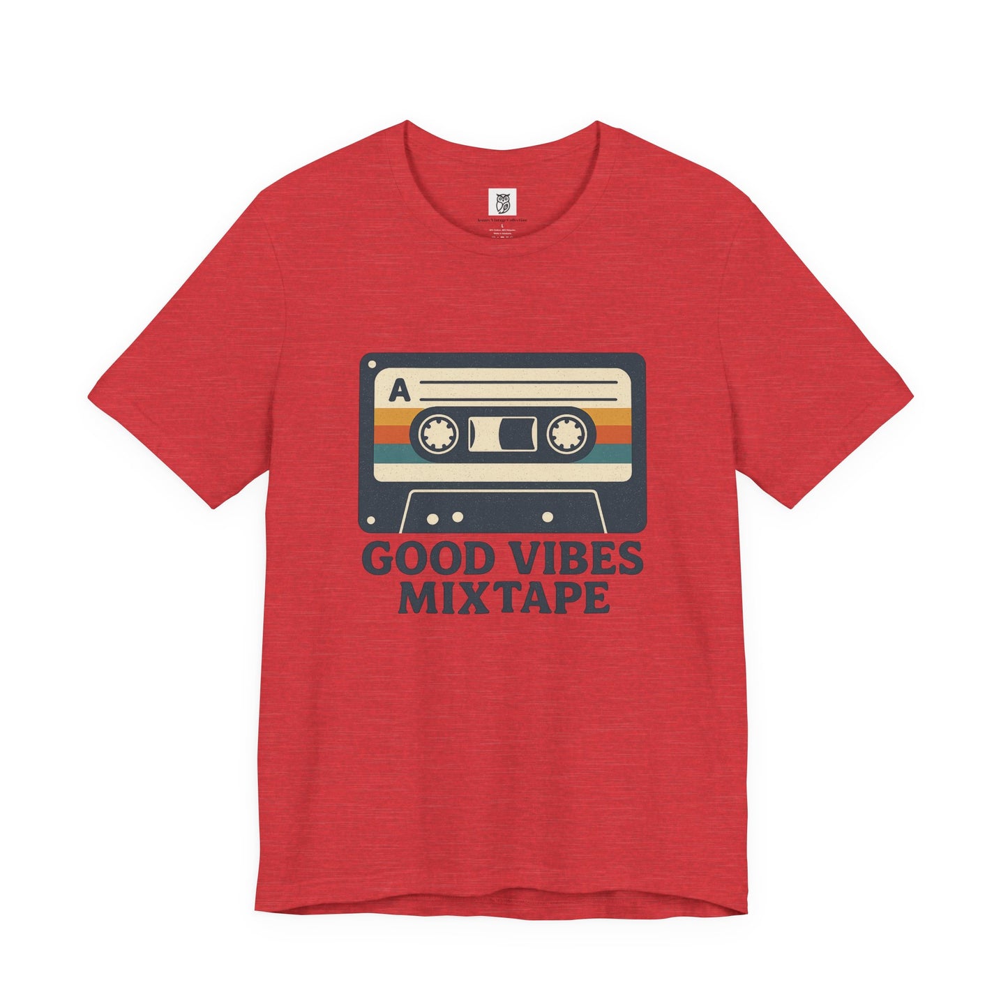 Good Vibes Mixtape Retro Cassette T-Shirt