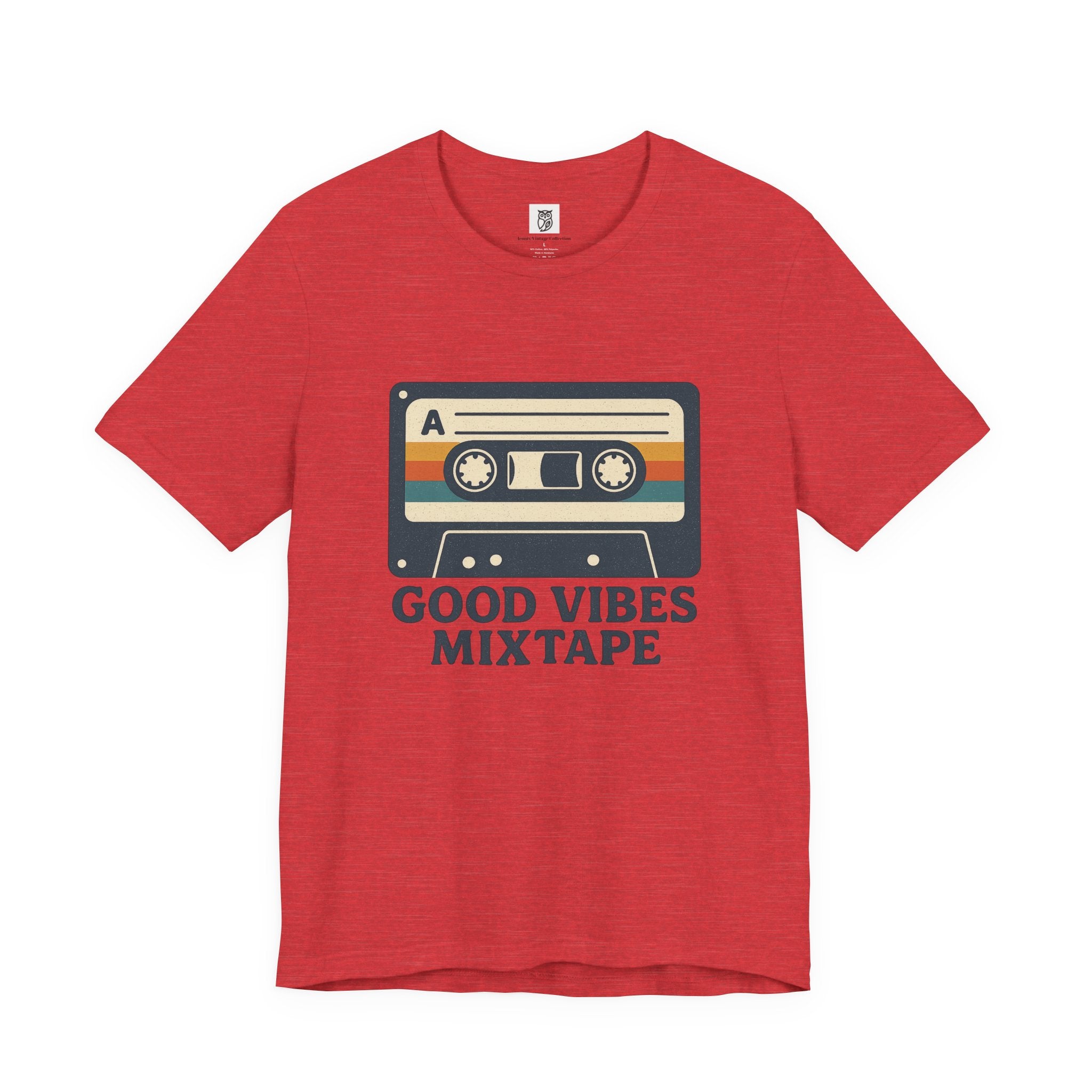 Good Vibes Mixtape Retro Cassette T-Shirt