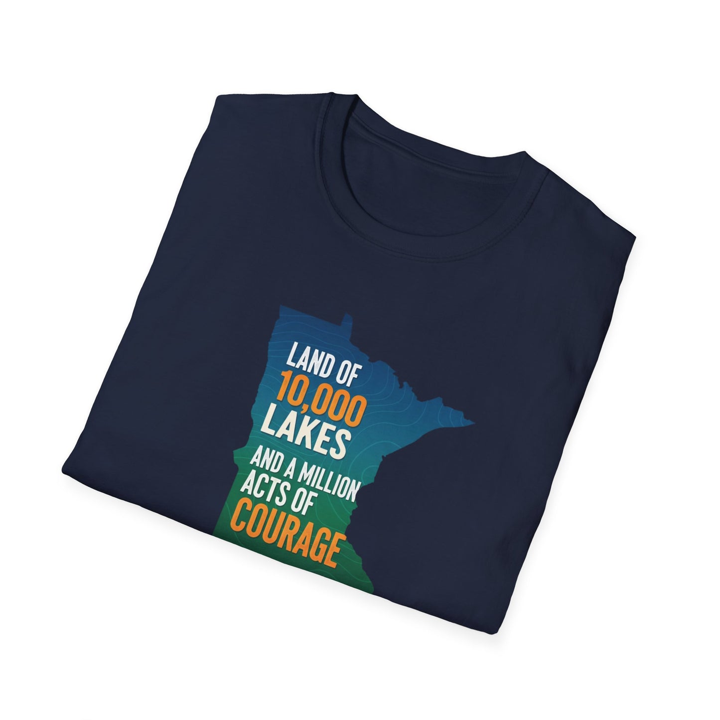 Land of 10,000 Lakes Minnesota Map T-Shirt | State Pride
