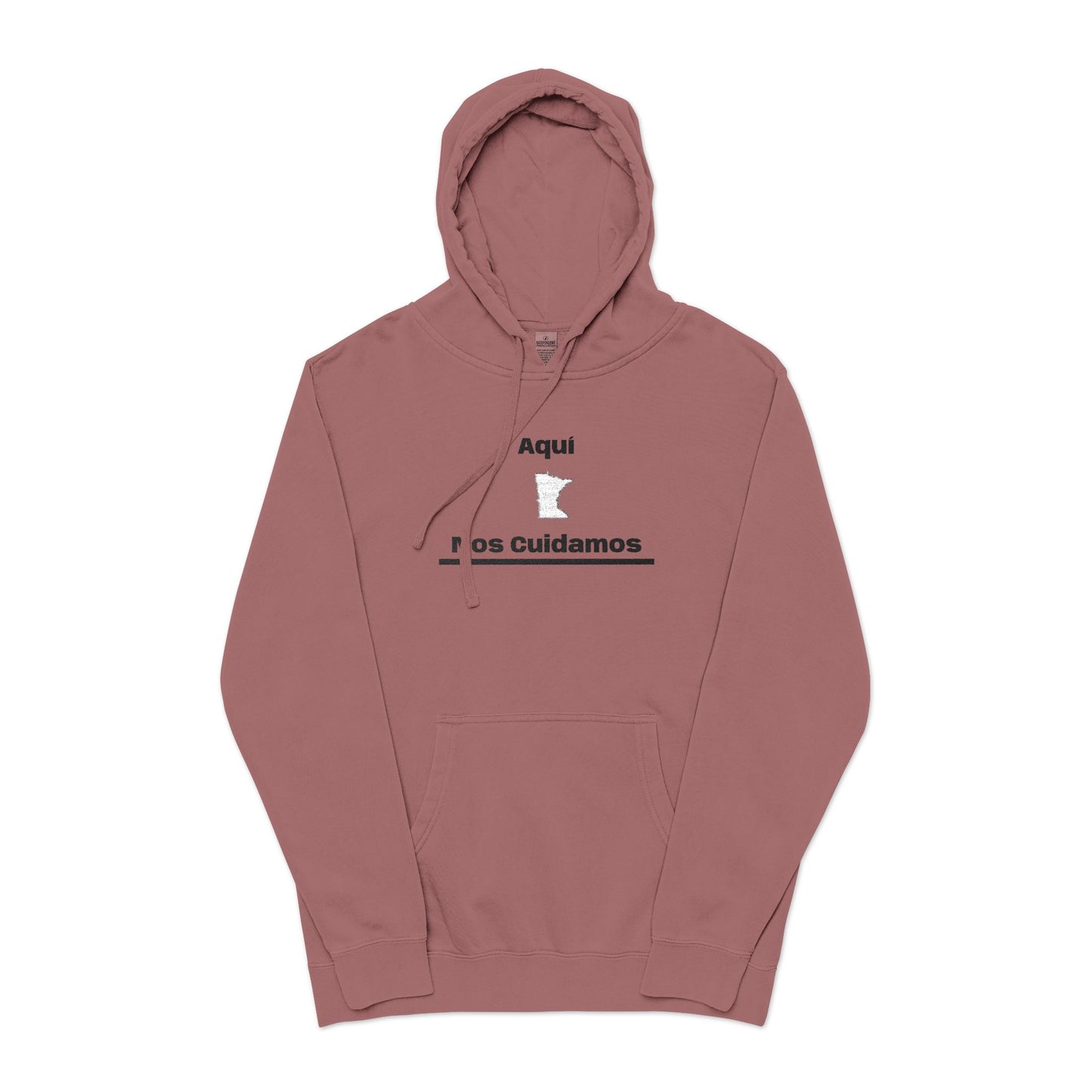 Minnesota "Aquí Nos Cuidamos" | State Hoodie, Minimal Design