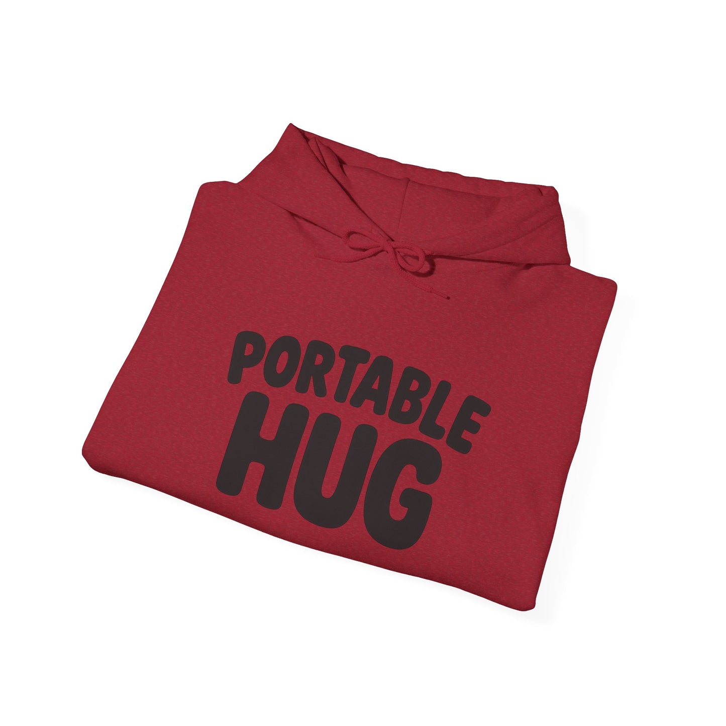 Portable Hug Hoodie — Cozy Graphic Sweatshirt