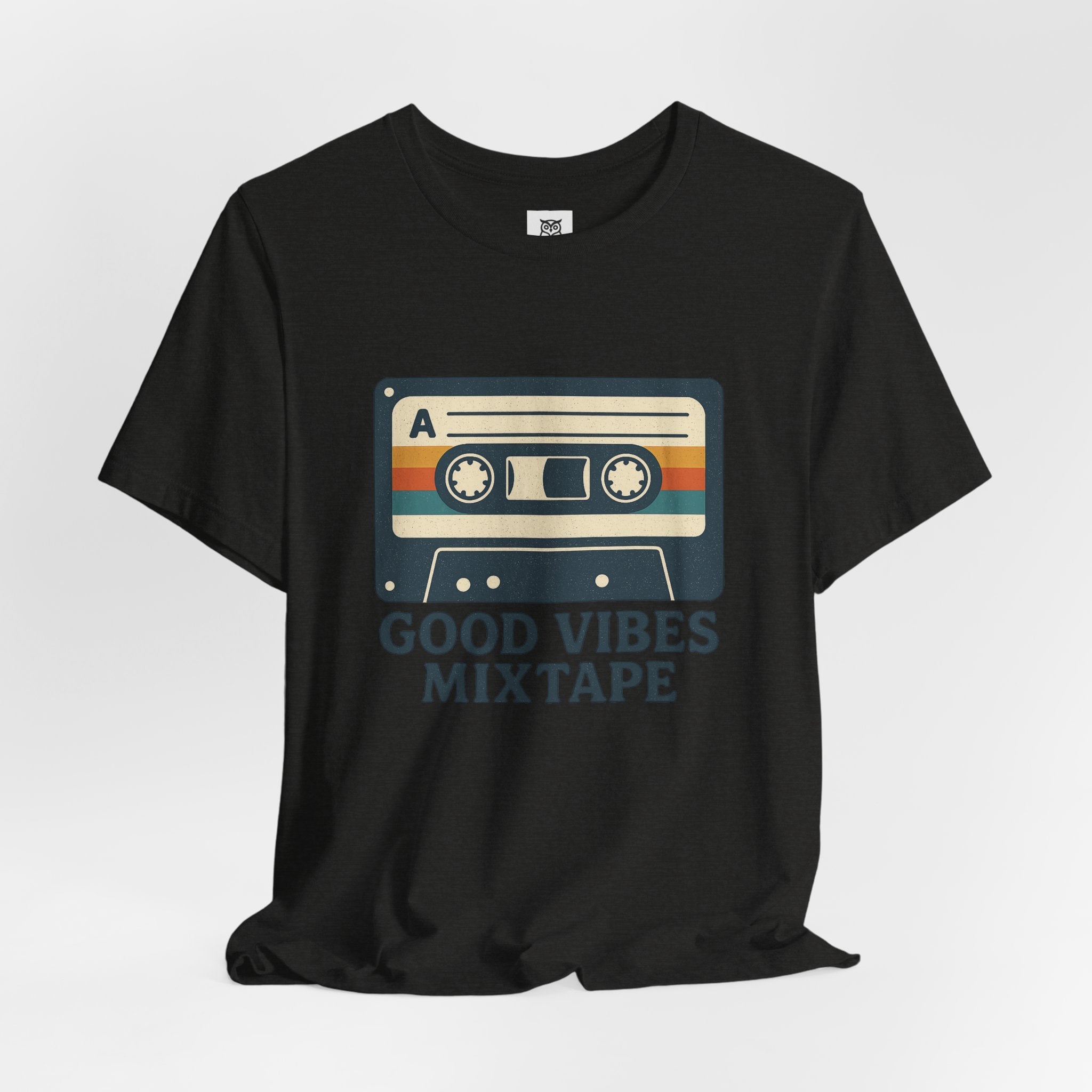 Good Vibes Mixtape Retro Cassette T-Shirt