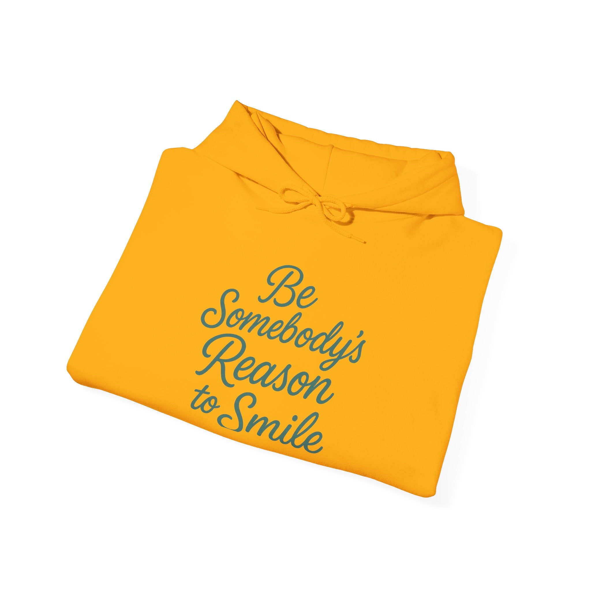 Be Somebody's Reason to Smile Hoodie — Inspirational White Pullover