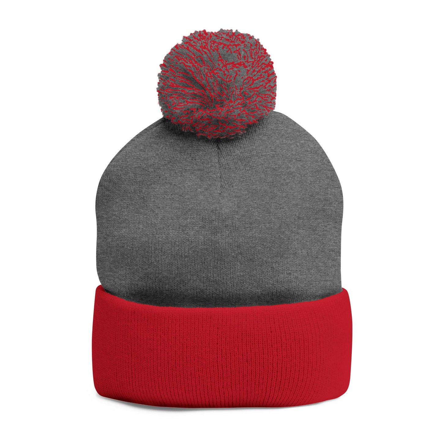 Radiate Positivity Embroidered Pom-Pom Beanie