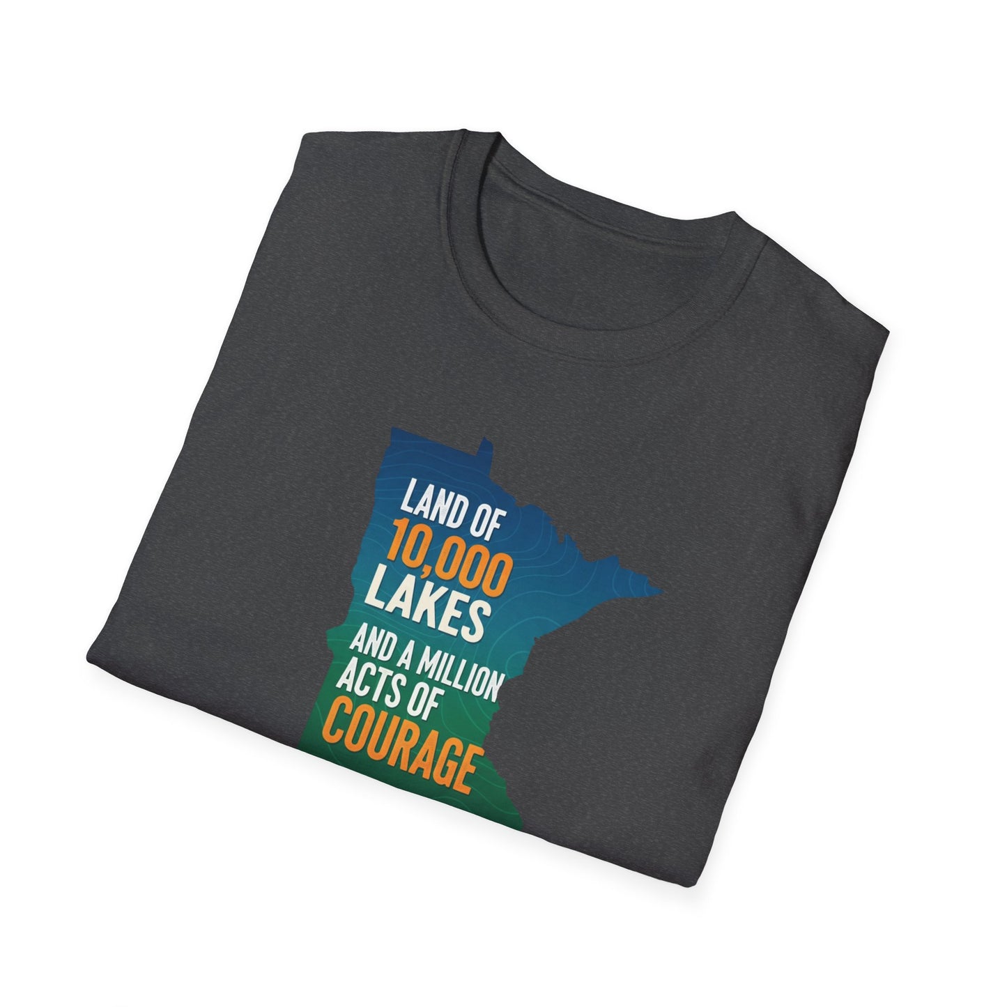 Land of 10,000 Lakes Minnesota Map T-Shirt | State Pride