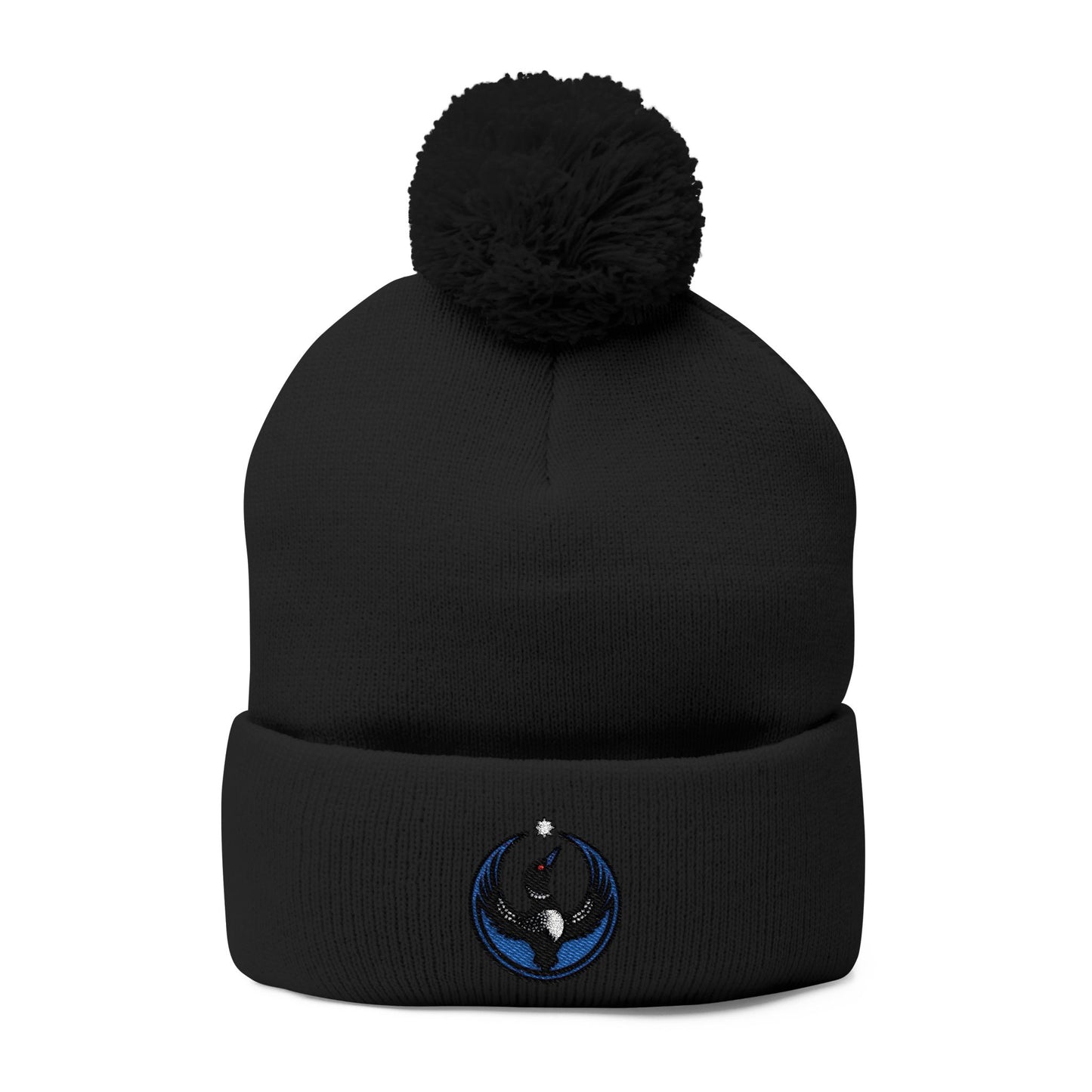 Minnesota Rebel Alliance Loon | MN embroidery Pom-Pom Knit Cap | Embroidered Beanie