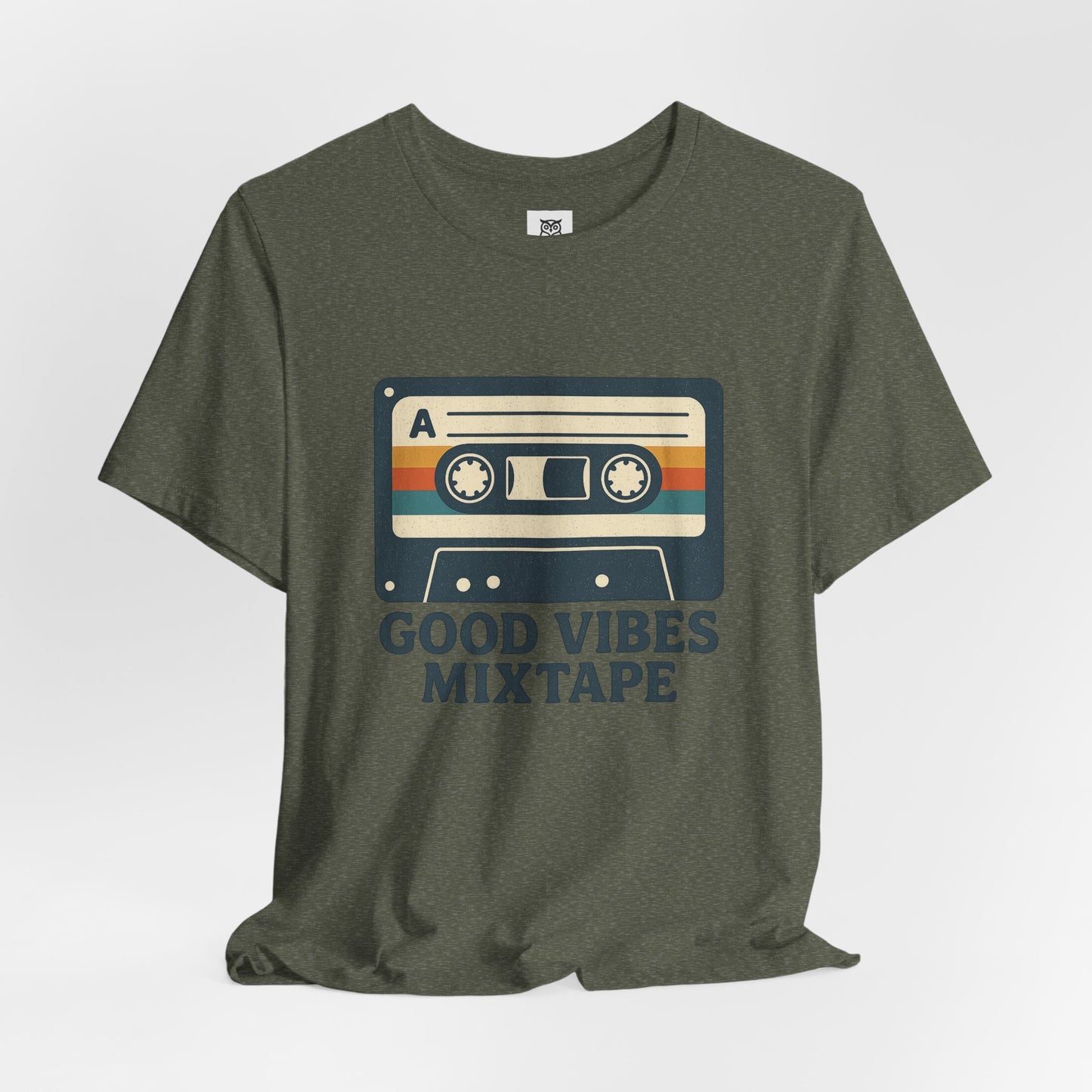 Good Vibes Mixtape Retro Cassette T-Shirt