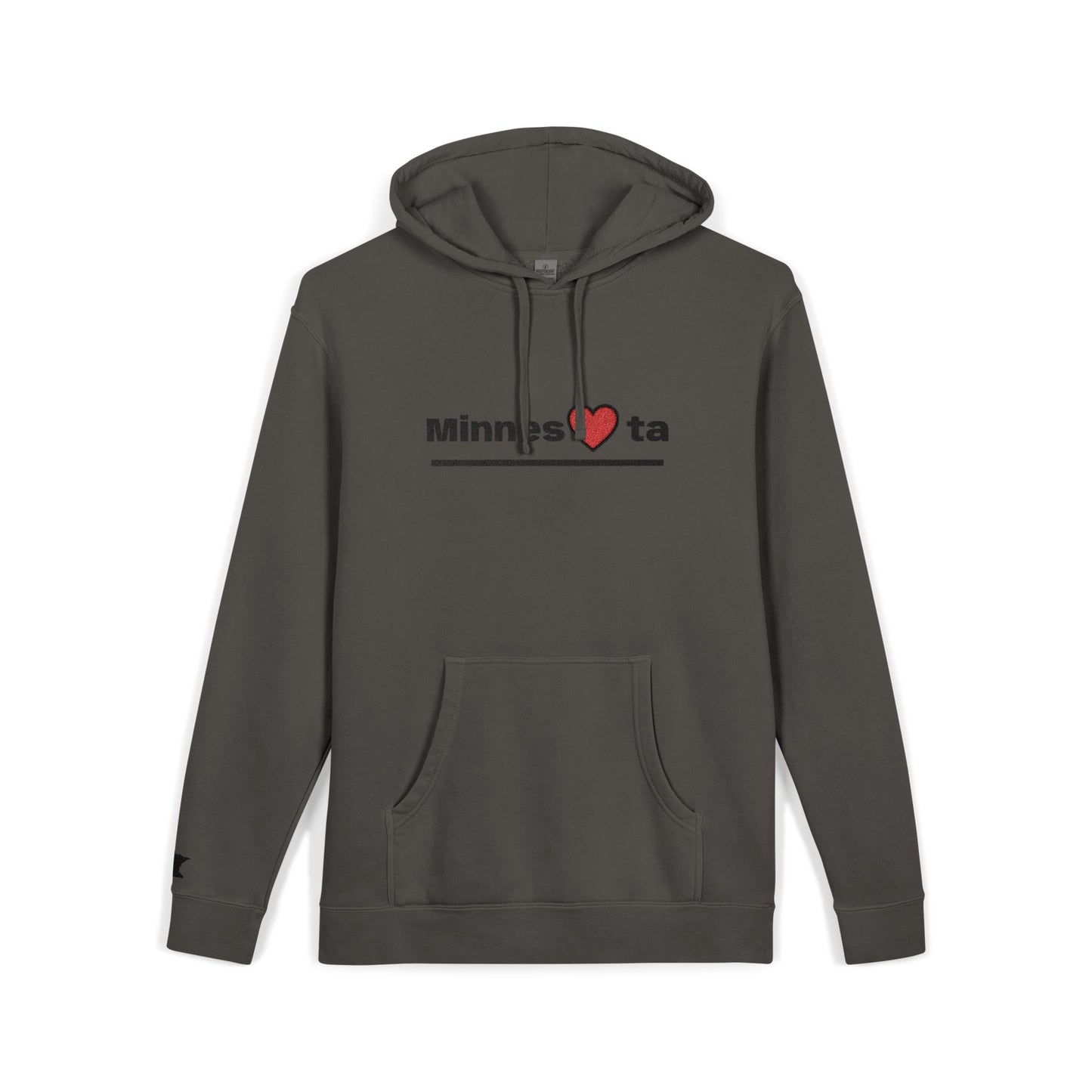 Minnesota Heart Hoodie | State Pride Hoodie, Minimal Design