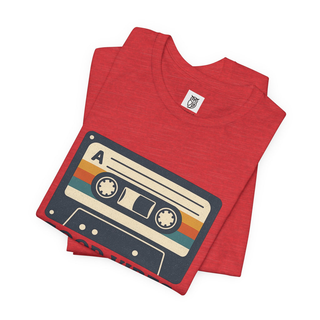 Good Vibes Mixtape Retro Cassette T-Shirt