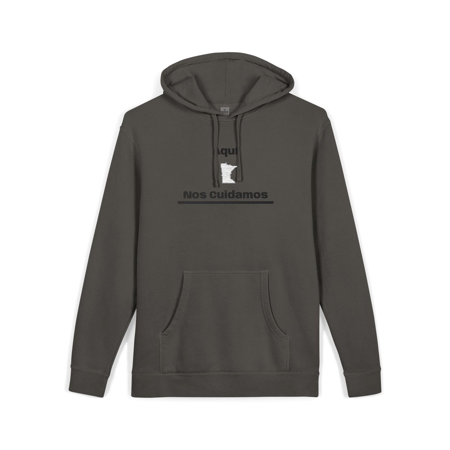 Minnesota "Aquí Nos Cuidamos" | State Hoodie, Minimal Design
