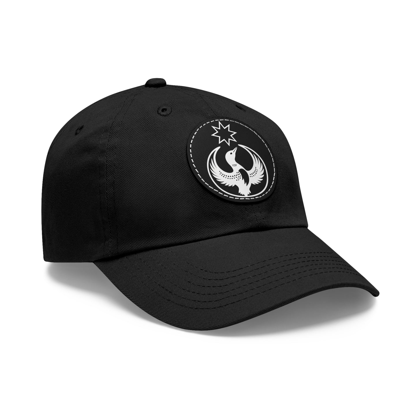 Minnesota Rebel Alliance Loon Vegan Leather Patch | Monochrome Dad Hat