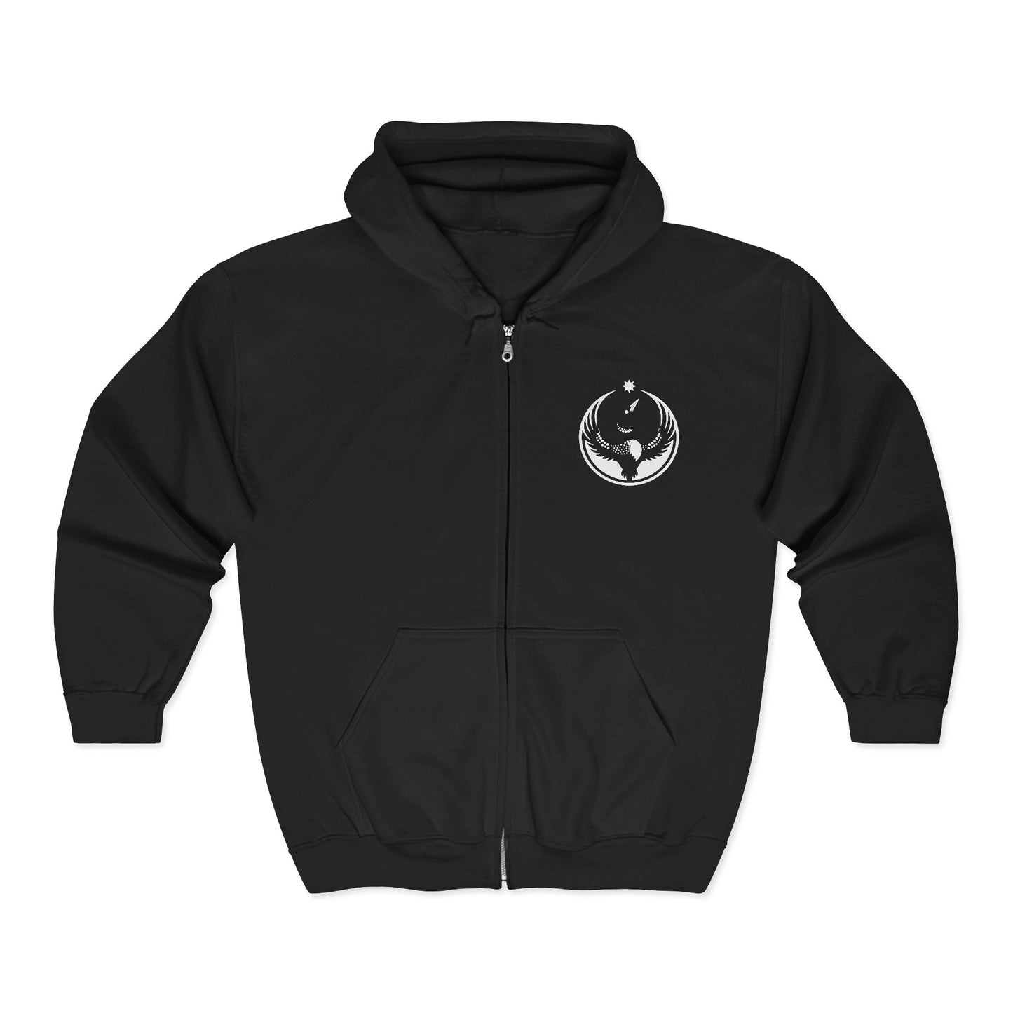 Minnesota Rebel Alliance Loon Embroidered Zip Hoodie | Winter Edition | Graphic Zip-up