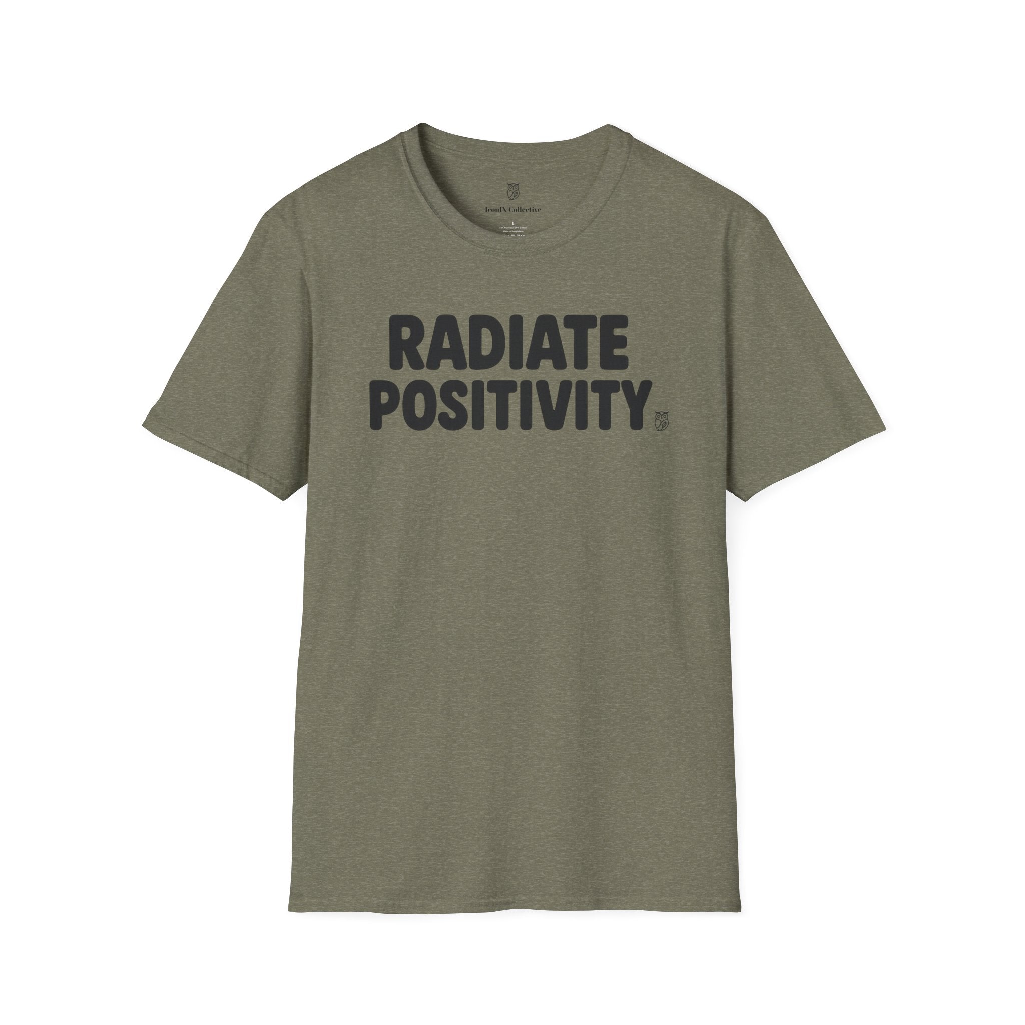 Radiate Positivity Inspirational T-Shirt — Motivational Tee
