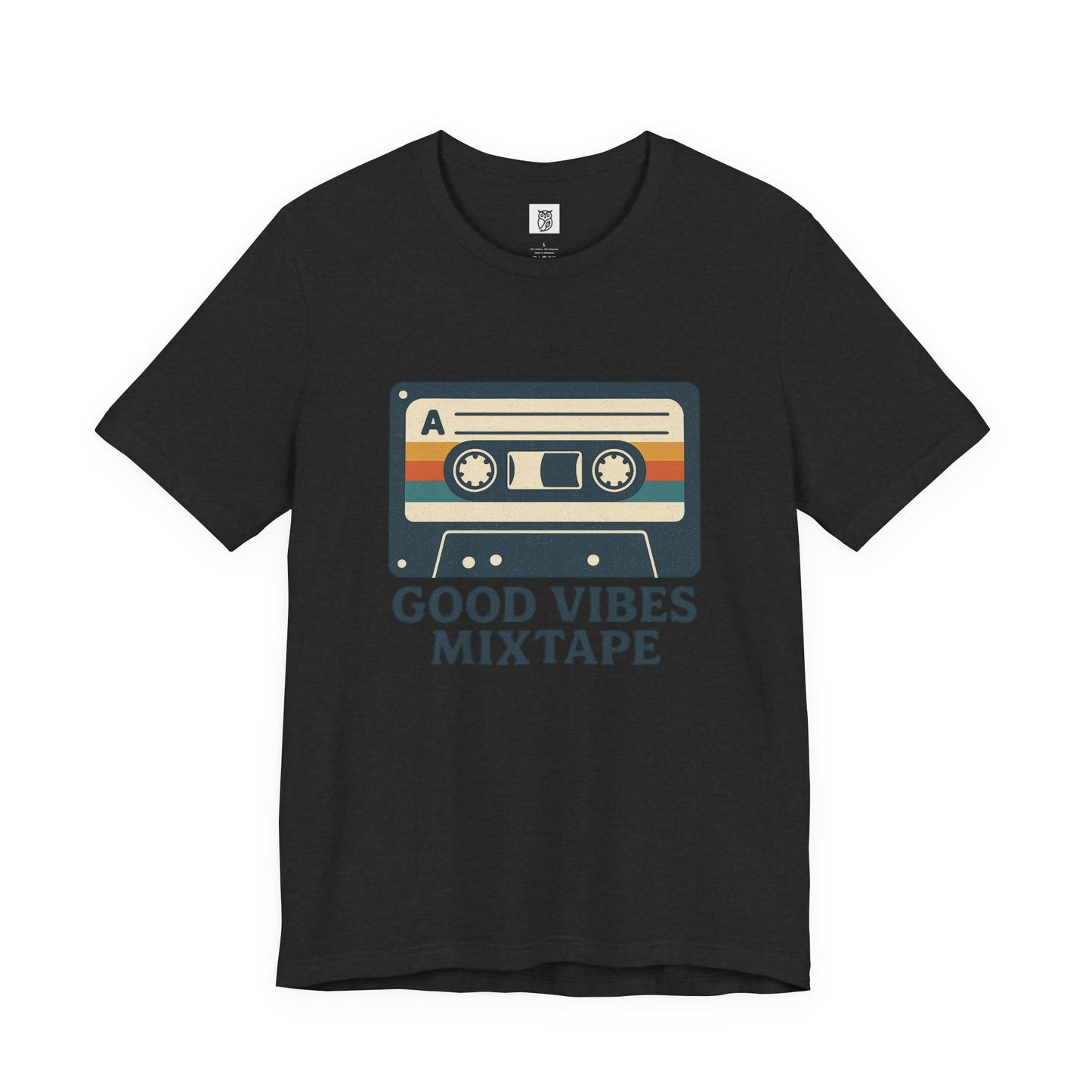 Good Vibes Mixtape Retro Cassette T-Shirt
