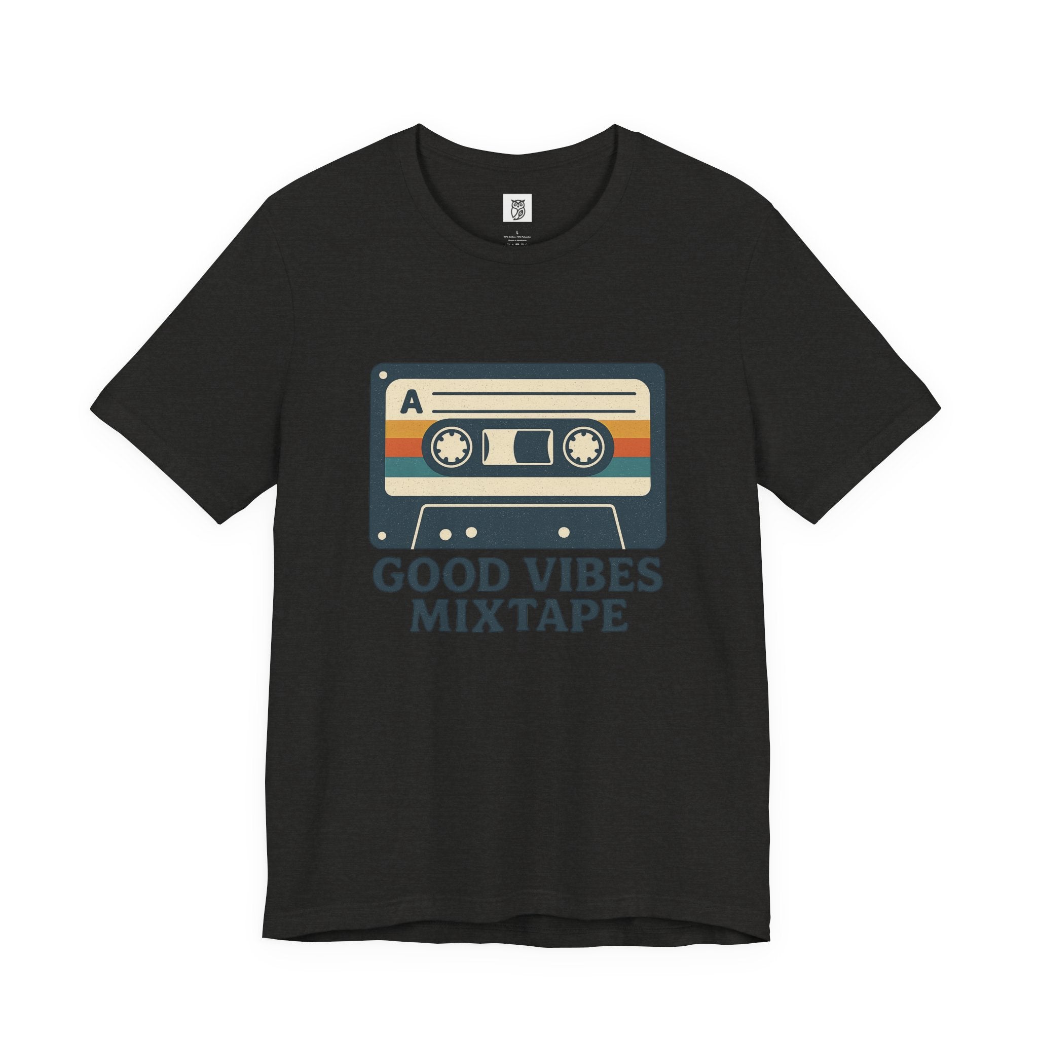 Good Vibes Mixtape Retro Cassette T-Shirt